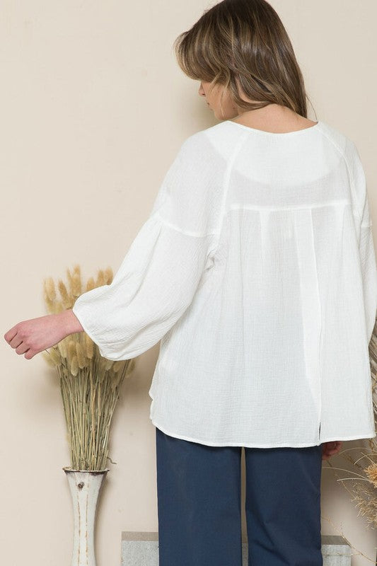 Blusa holgada básica