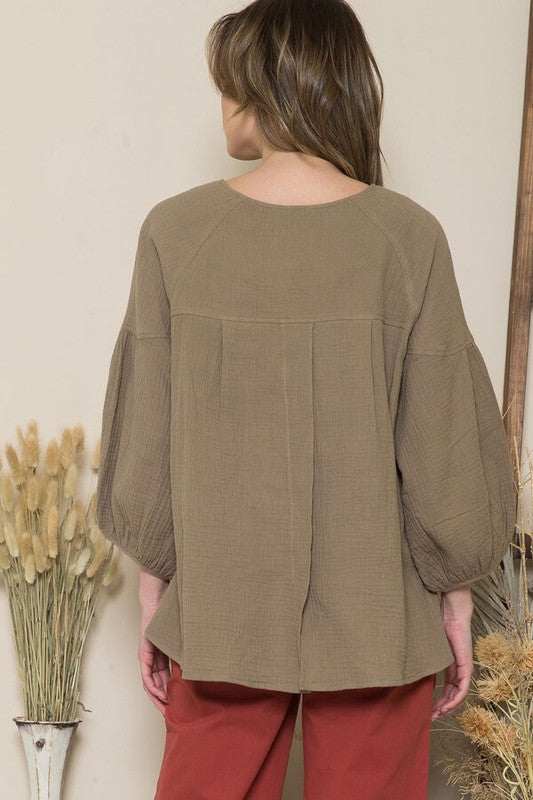 Blusa holgada básica