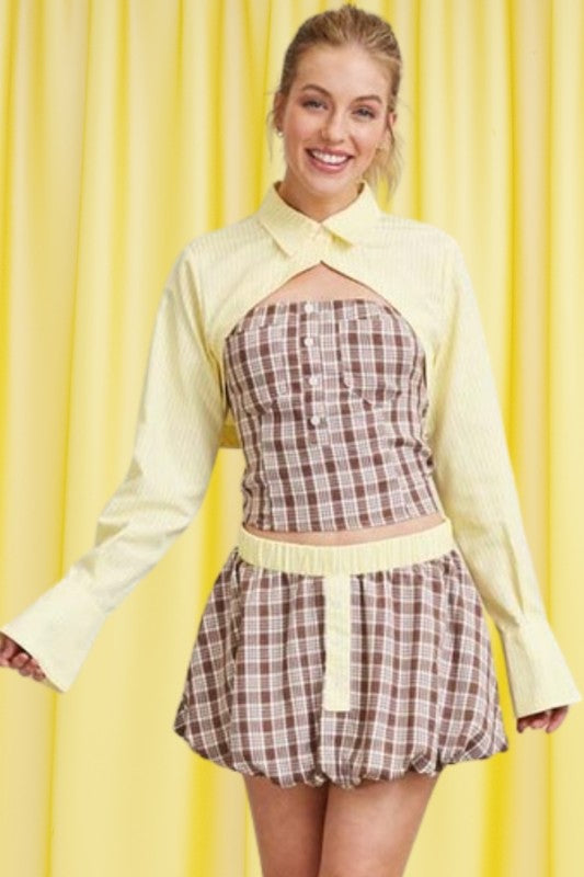 Set 3 piezas retro bolero