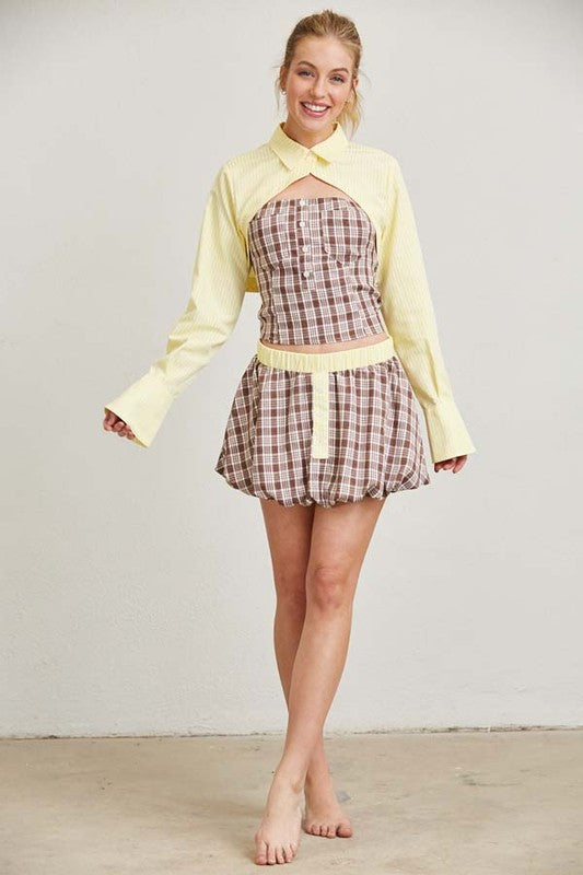 Set 3 piezas retro bolero
