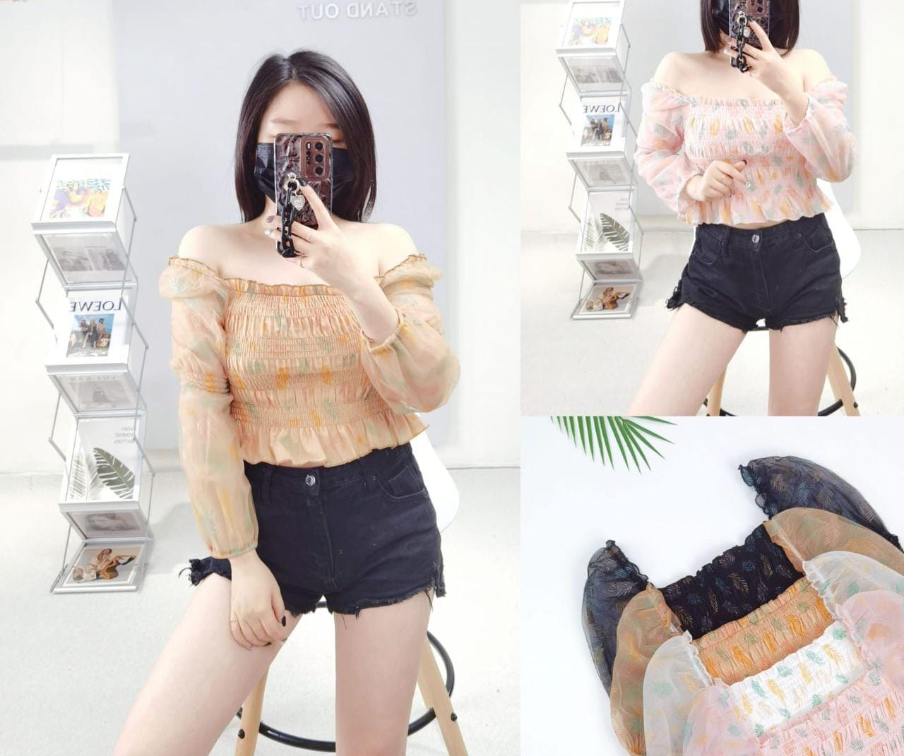 Blusa Ruffled Tulle