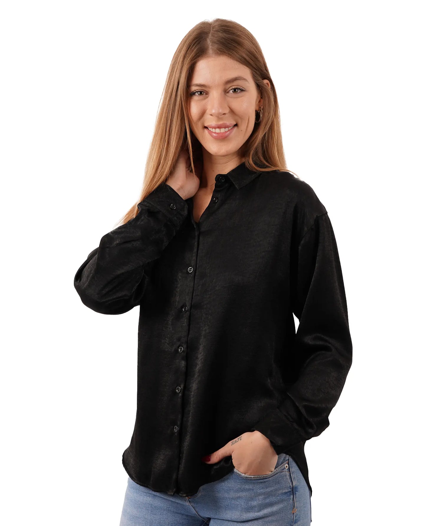 Camisa Silky black