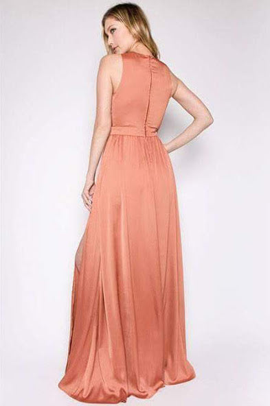 Vestido Largo Marron