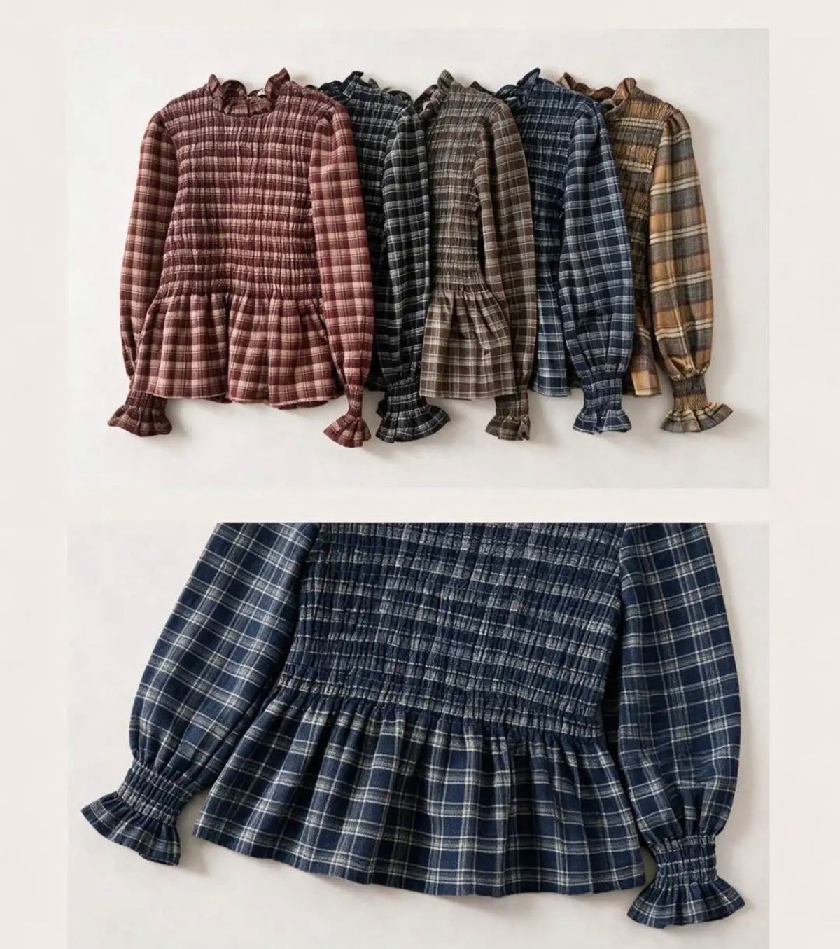 Blusa cuadros
