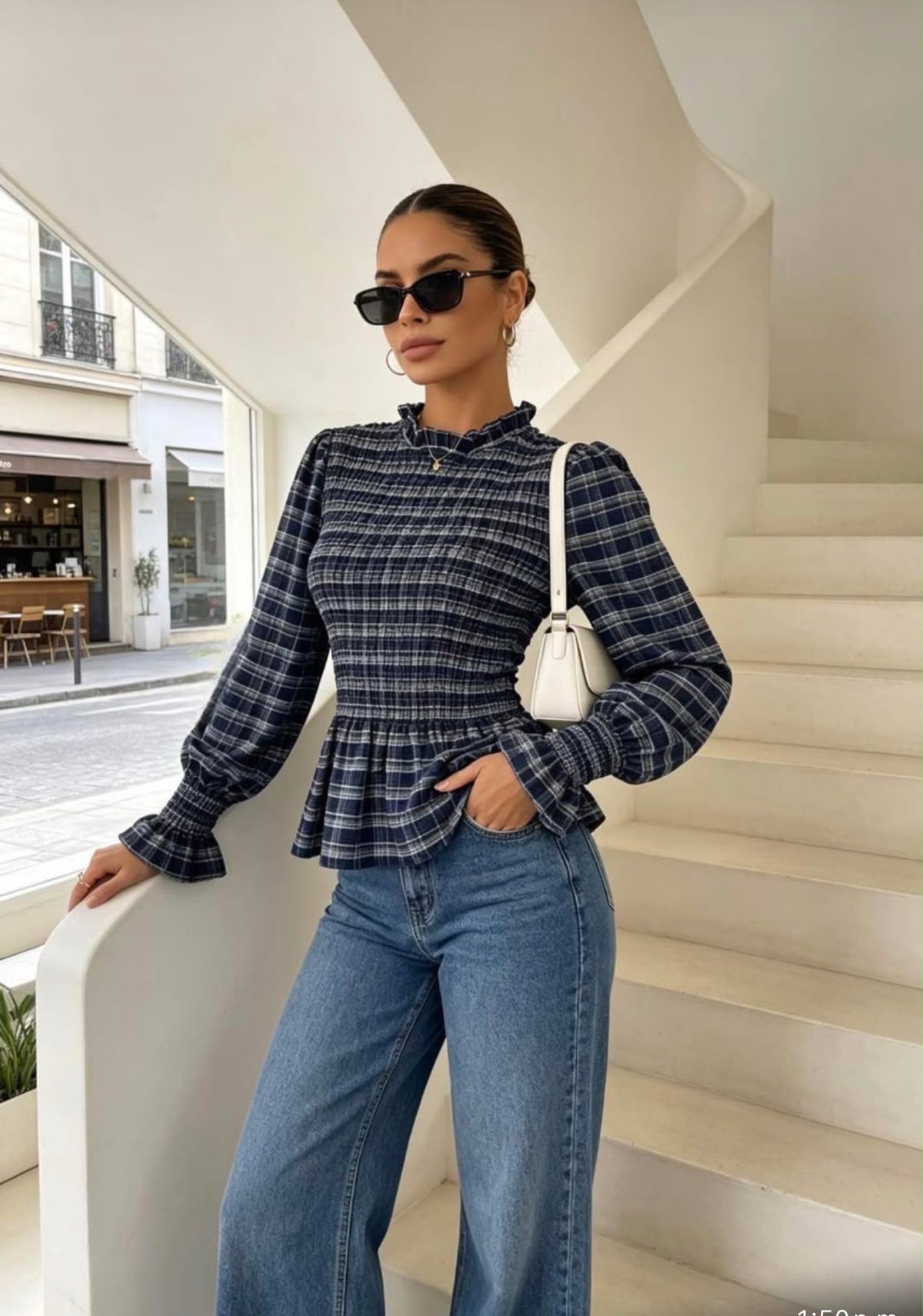Blusa cuadros