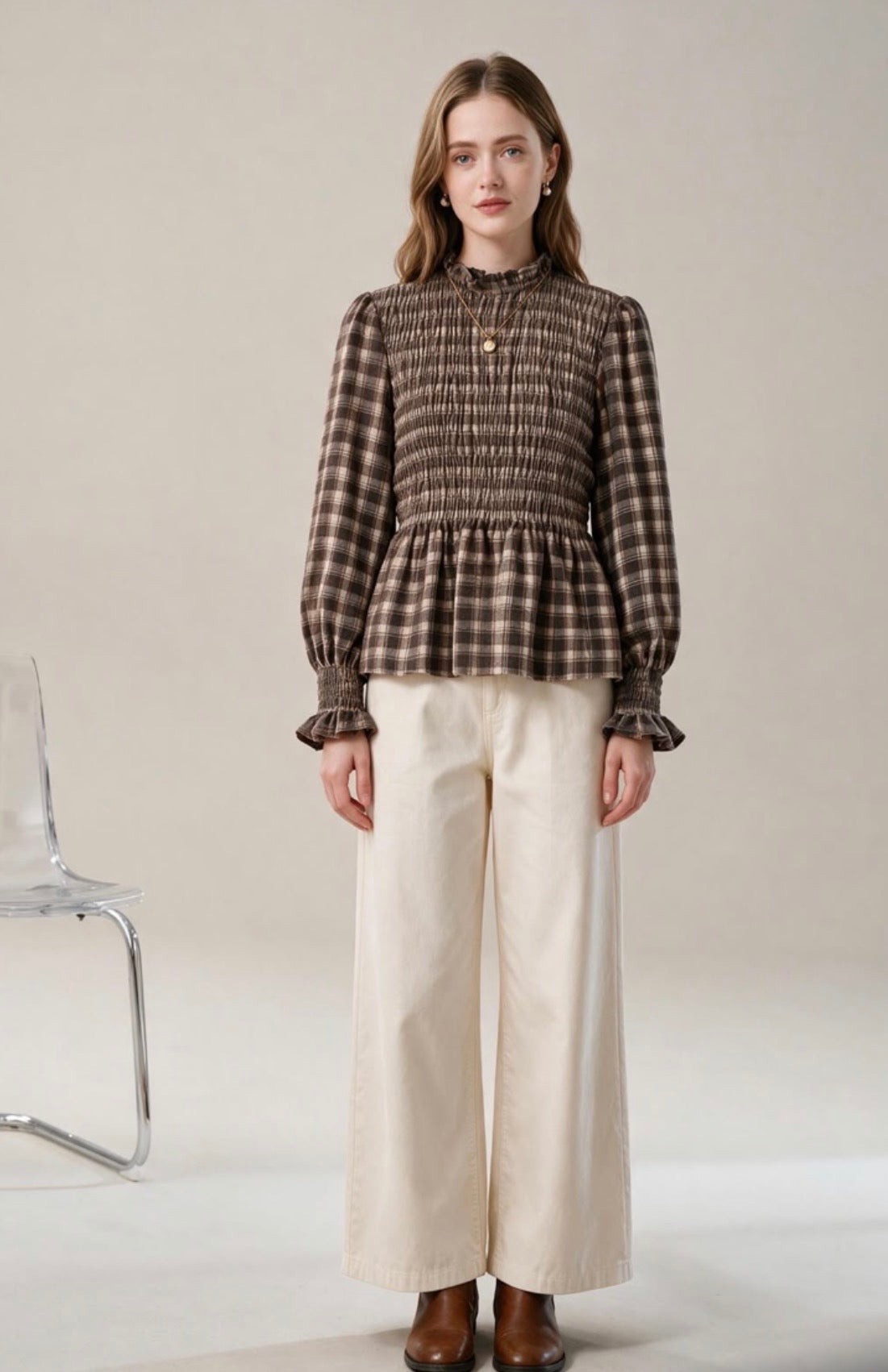 Blusa cuadros