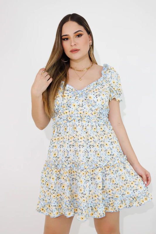 Flowery Blue